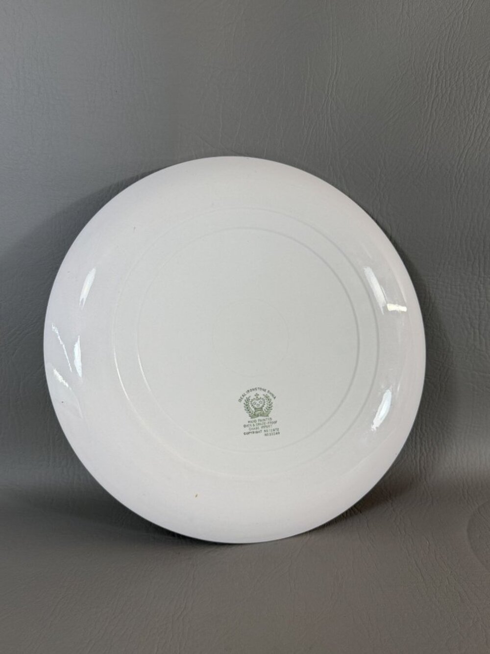 Vintage Chase Import Pizza Pie Ironstone Plate 13.5" MCM Retro Chef Kitchen Deco - Picture 4 of 14